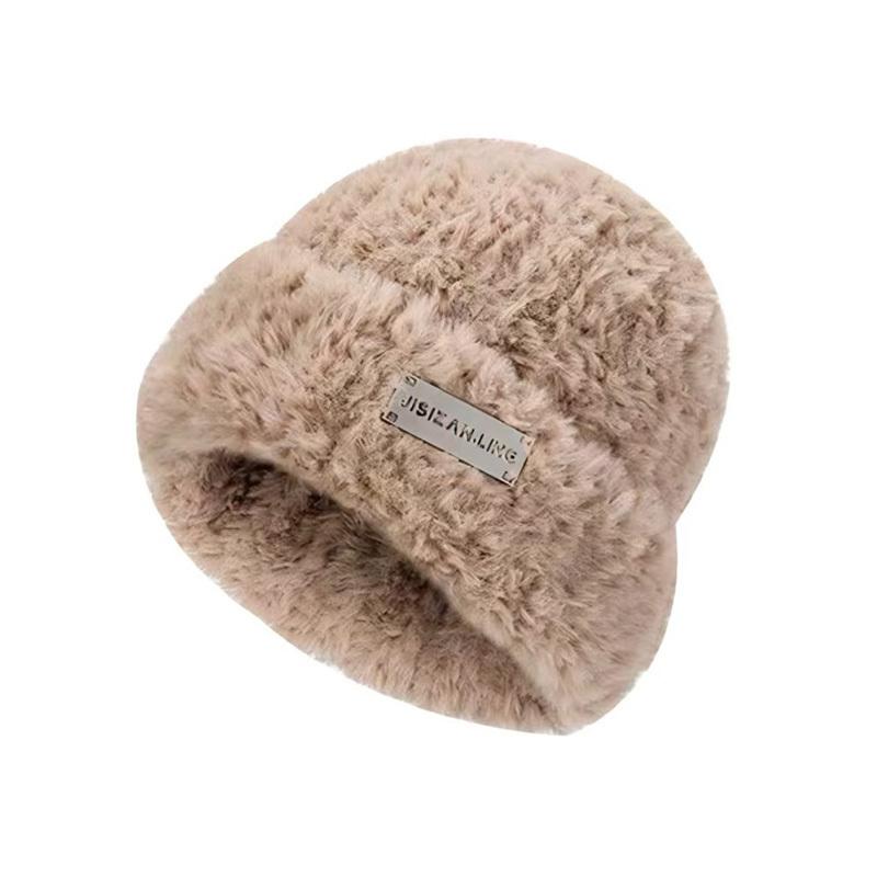 

Winter Thick Warm Outdoor Coldproof Hats for Women Men Beanies Knitted Solid Cute Hat Girls Autumn Female Casual Beanie Caps кавовий