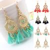 Earrings Bohemian Style Exquisite Alloy Tassels Drop Dangle Hook Earrings for Women