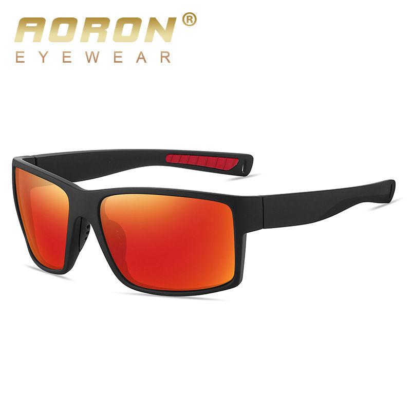 Модные поляризационные солнцезащитные очки Уличные Классические ПК Рама Вождение Рыбалка Спортивные очки GZW красный