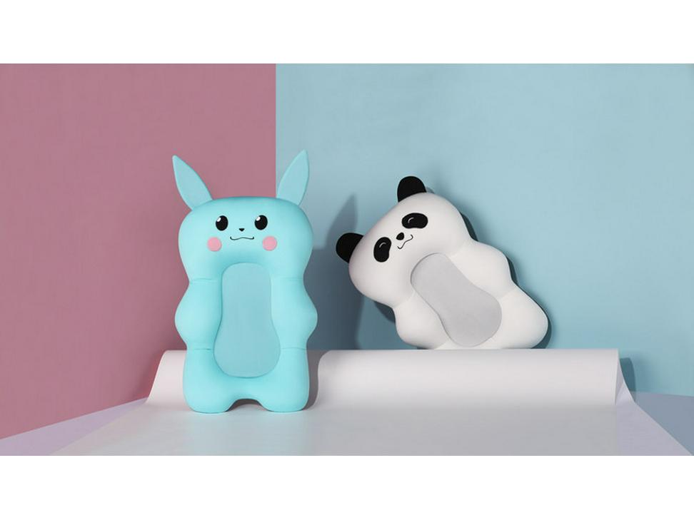 Baby Bath Tub with Floating Support for Sitting and Lying - Newborn Bath Rack and Mat, In Stock