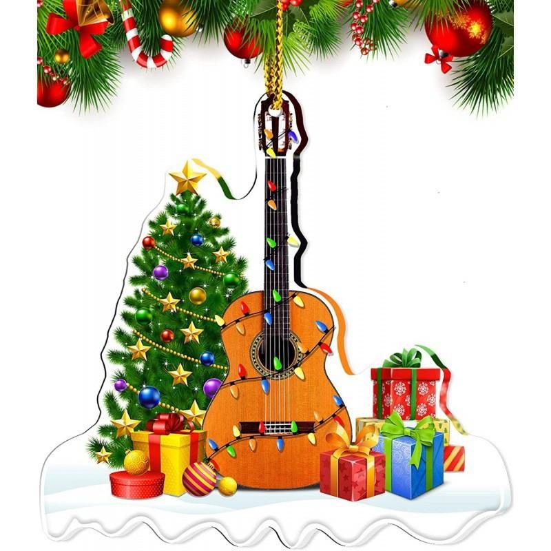 

Musical Acrylic Colorful Instrument Hangings For Christmas Trees And Interiors Car Guitar