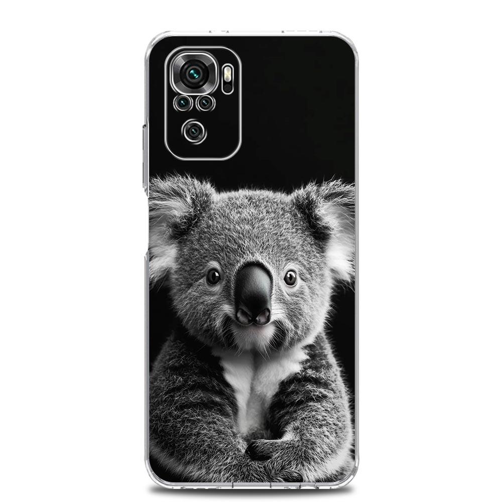 

Phone Case For Xiaomi Redmi Note 14 13 12 4G 9S 9 10 11 Pro Plus 5G 14C 13C 12C 10C 9A Clear Soft TPU Cover Koala Redmi Note 12 5G