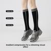 Exercise Pressure Leg Stockings for Children, Pilates Silicone Anti-slip Socks, Running, Fitness, Cycling, Women's Long Stockings
