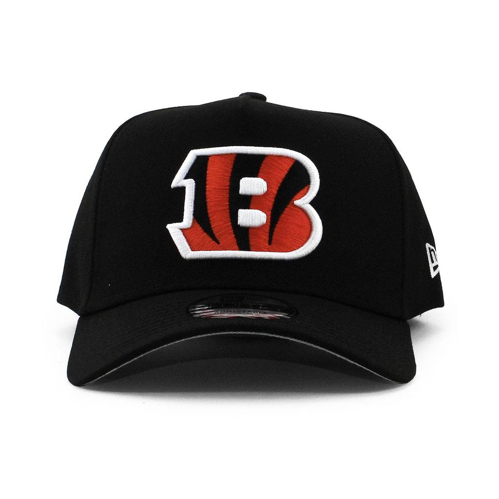 New Era Cap 9FORTY Snapback Cincinnati Bengals NFL A-FRAME SNAPBACK CAP BLACK CINCINNATI BENGALS Hat 940 AF A-Frame American Football [Used]