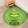 Grinch Printed Round Rug Carpet Chair Rug Area Rug Entryway Doormats,for Office Chair Living Room Bedroom Kitchen Room.