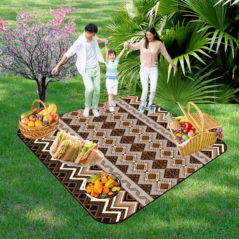 Picnic Blankets Extra Large, Waterproof Foldable Outdoor Beach Blanket,3-Layer Picnic Mat for Camping, Hiking, Travel, Park, Concerts