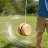 1-10 stuks Houten Jojo Speelgoed Ballen Gewoon Speeltje Buiten Kleine Jojo's Kinderfeest Vroege Educatie