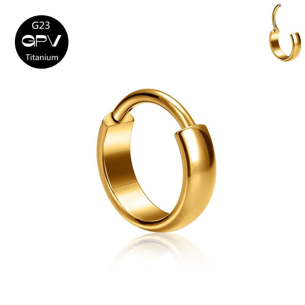 Серьги из титана G23 F136, холодный ветер, сохраненный цвет, вакуумное золотое покрытие, мужские и женские серьги, пирсинг, украшения 1.2x8mm