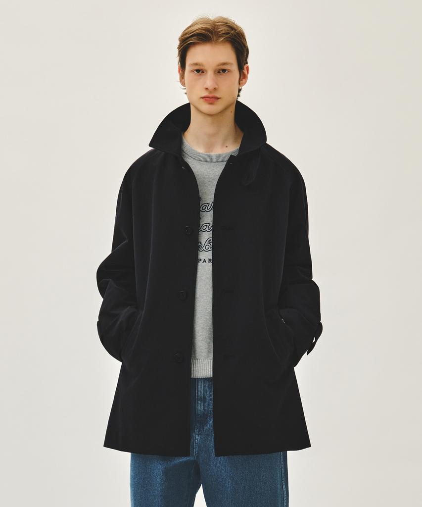 Marith + Franois Girbaud Raglan Half Trench Jacket Navy