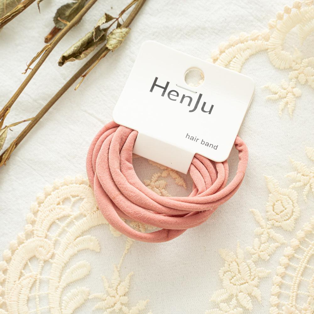 

New Elastic Band Clip Set - Versatile Women s Stretchy Elastic Hairband Head Accessory рожевий