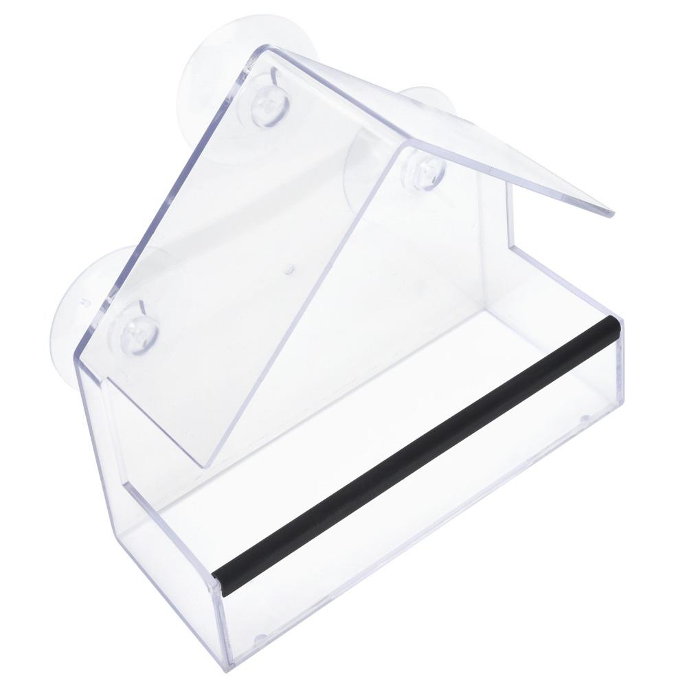 PS Hanging Bird Feeder Transparent Outdoor Bird Feeder High Capacity Wild Bird Feeder Backyard