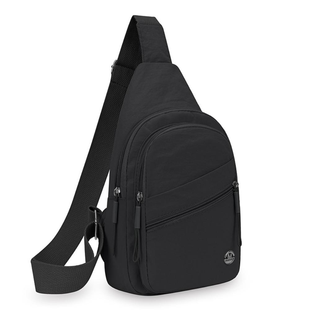 Large Capacity Crossbody Bag Spacious Waterproof Shoulder Bag Adjustable Straps Nylon Material Messenger Bag Casual Design