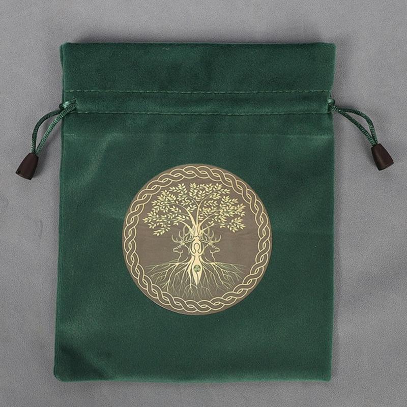 Drawstring Dices Pouch Astrolabes Divinations Tarots Bag Board Game Mini Velvet Jewelry Packaging Storage Pouch Gift Bag