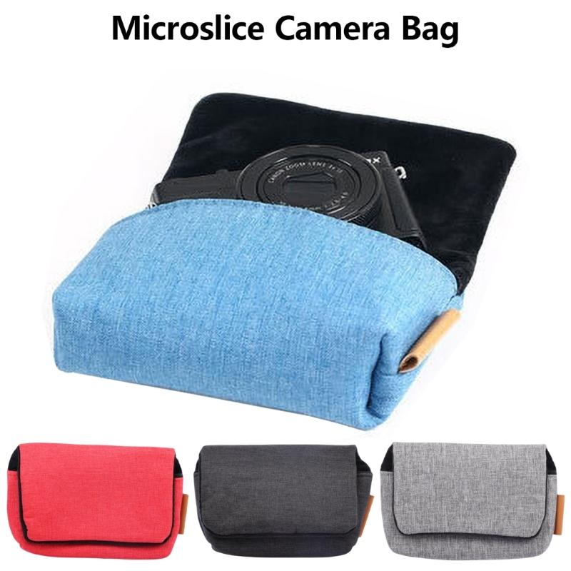 Unisex Cotton Camera Case with Waterproof Fabric and Soft Velvet Interior for GR3 GR2 RX100 for Travel and Outdoor Use