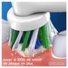 Brosse à dents électrique ORAL-B Cross Action - Recharges incluses - Nettoyage journalier - Blanc