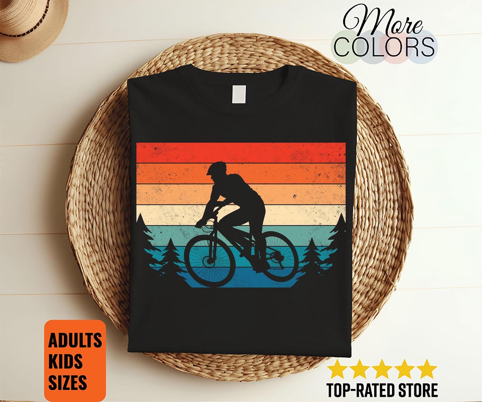 Bicycle Mountains Cycling Bikes Riding Biking Cyclists Cycologist Vintage T-Shirt, Bicycles Riders Gift, Triathlon, Cyclocross Triathletes, 150