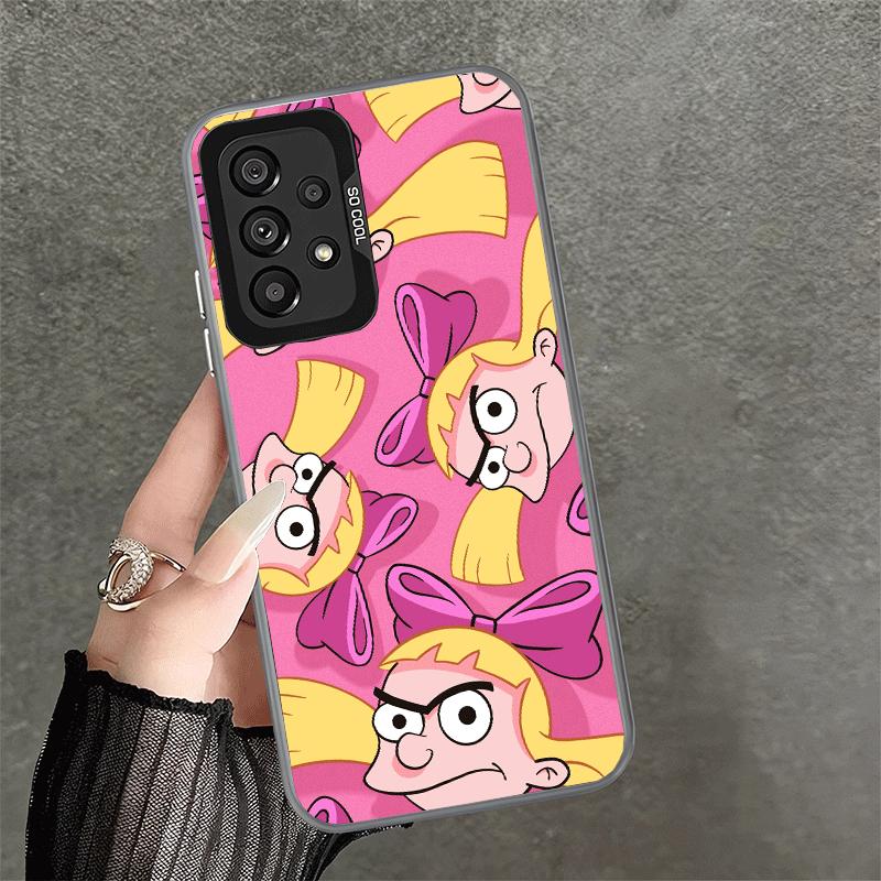 Cartoon Hey Arnold Helga Soft Phone Case for Samsung A17 A16 A15 A14 A13 A57 A56 A55 A54 A53 A37 A36 A35 A34 A33 A26 A25 A24 A23