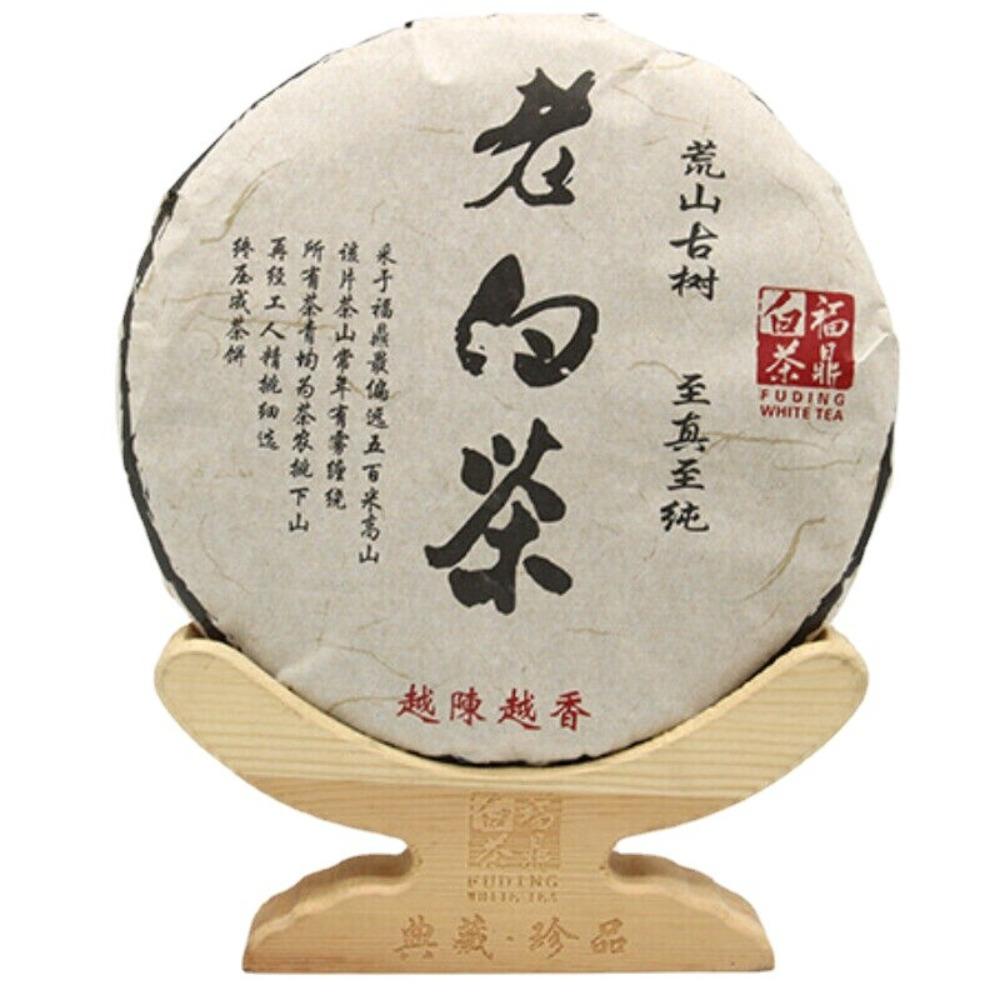 Natural Energy Herbal Tea 350g Fuding White Tea Cake Wellness Drink for Men Women 01