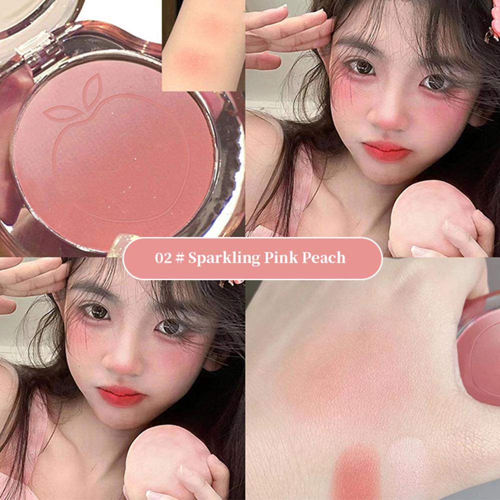 

Kekemood Peach Gradient Blush Expansion Color Blush Natural Highlight Eye Ehadow Blush Purple Matte Rouge
