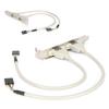 Front Panel Expansion 2 Ports USB 2.0 Plug and Play with Slot Plate Bracket Panel Cable Adapter