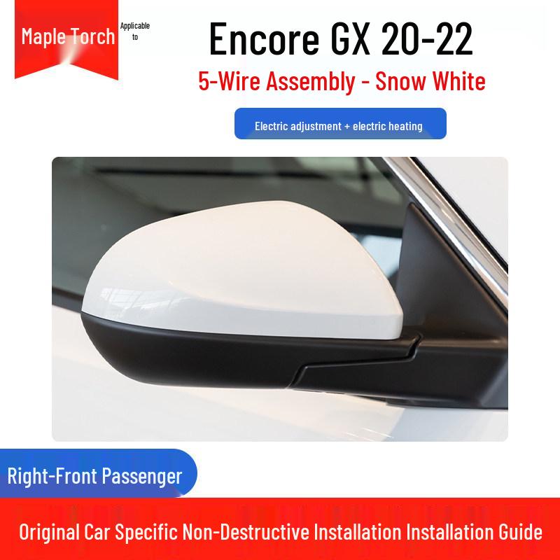 Electric Rearview Mirror Assembly for 2020-2022 Buick Encore GX: Adjustable & Reflective.