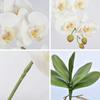 2PCS Artificial Flowers Orchid Set Real Touch 69cm Tall 9 Heads Fake Phalaenopsis Flower Vase Fillers Home Wedding Indoor Decor