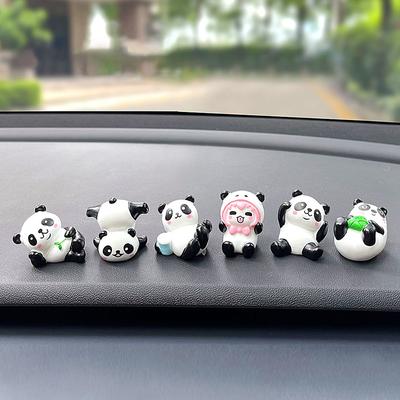 Drăguț Mini Panda Ornamente pentru bordul mașinii Navigator pentru mașină Decorare ecran Papusa Accesorii pentru interiorul mașinii Jucărie Decorarea casei Cadouri
