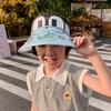 1101 Summer Children's Hats with Fans, Boys and Girls Sunscreen Visor, Cartoon Cute Big Brim Empty Top Hat