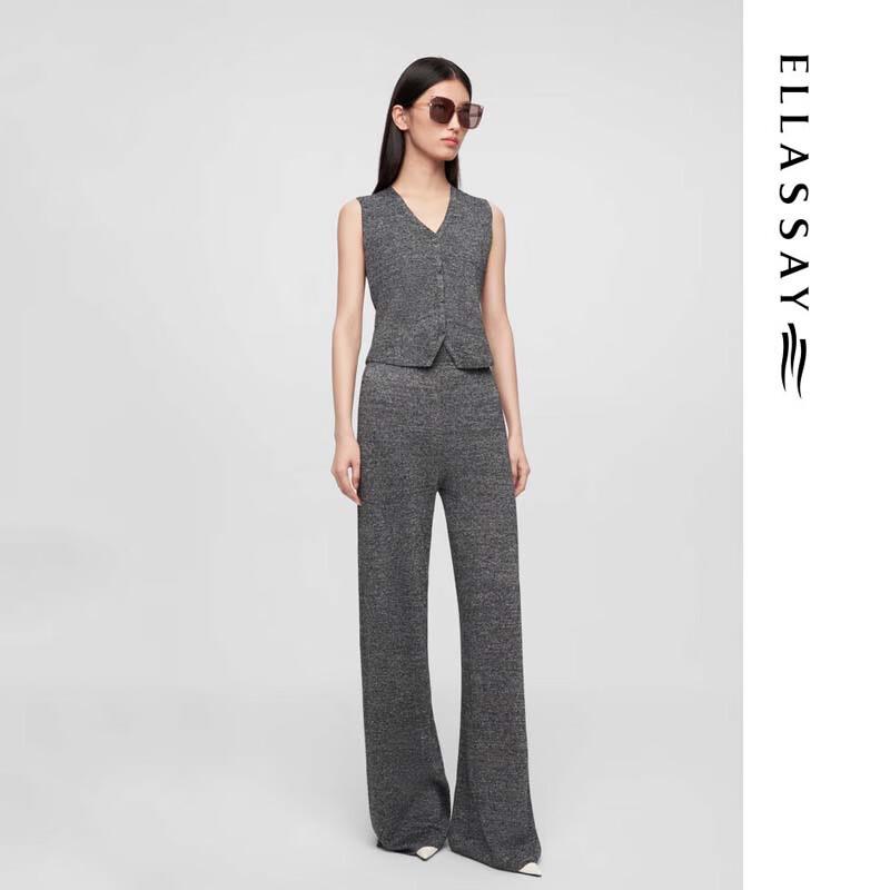 ELLASSAY Women's Old Money Style Minimalist Knit Sweater EWE361M11200