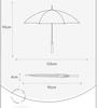 Mido Carbon Fiber Pattern Business Umbrella Large Men's Business Long Handle Umbrella Double Windproof Straight Pole Umbrella