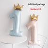 40-inch Crown Big Numbers Baby's 1st Birthday Party Decoration