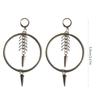 Unique and Stylish Circle Ear Rings Delicate Circle Pendant Earrings Dainty Ear Pendant for Daily Wear Dates Parties
