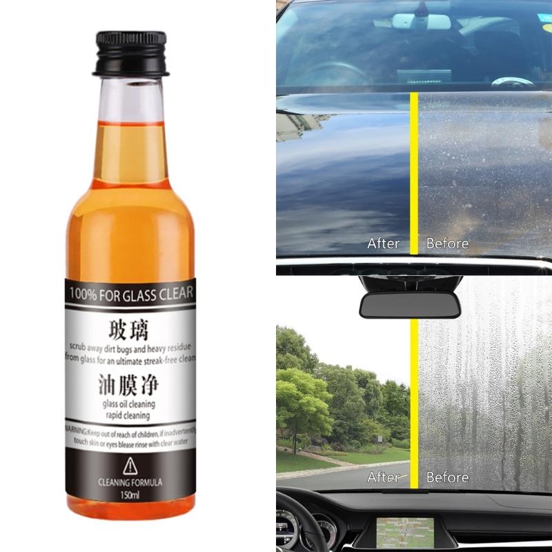 Car Cleaner Glass Oil Film Remover Windshields Cleaning Liquid 150ml/5Oz