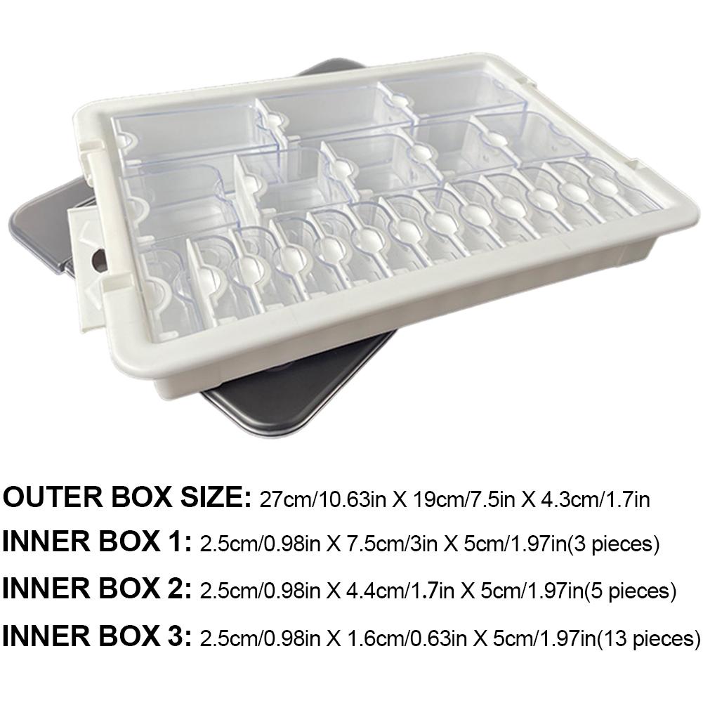 15/26/39 Grids Diamond Art Bead Box Diamond Painting Embroidery Storage Box 5D Beads Organizer for Diamond Painting Accessories