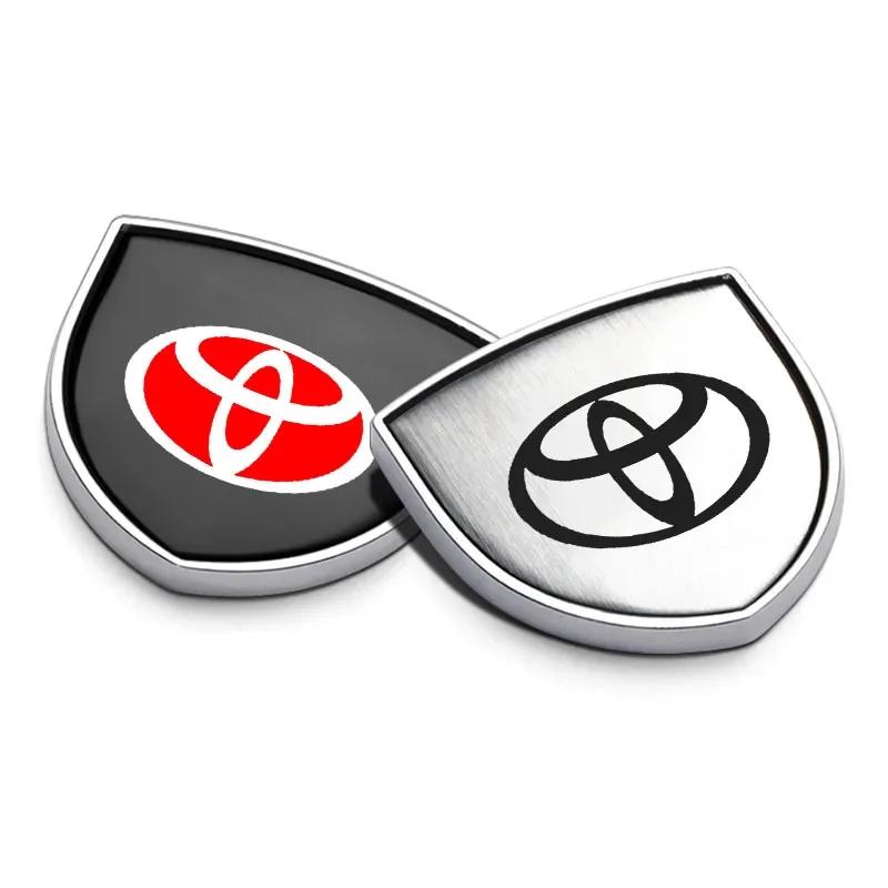 1Pcs 3D Metal Auto Door Shield Emblem Car Body Badge Sticker Styling for Toyota TRD Camry Corolla Yaris Chr Auris Avensis T25