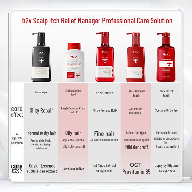 B2v Red Algae Soothing Oil Control Shampoo