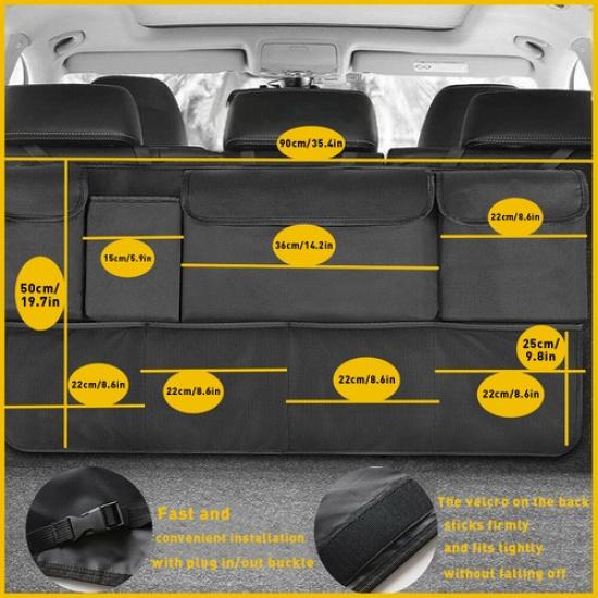Car Trunk Organizer Oxford Interior Accessories Back Seat Storage Bag 8 Pocket K