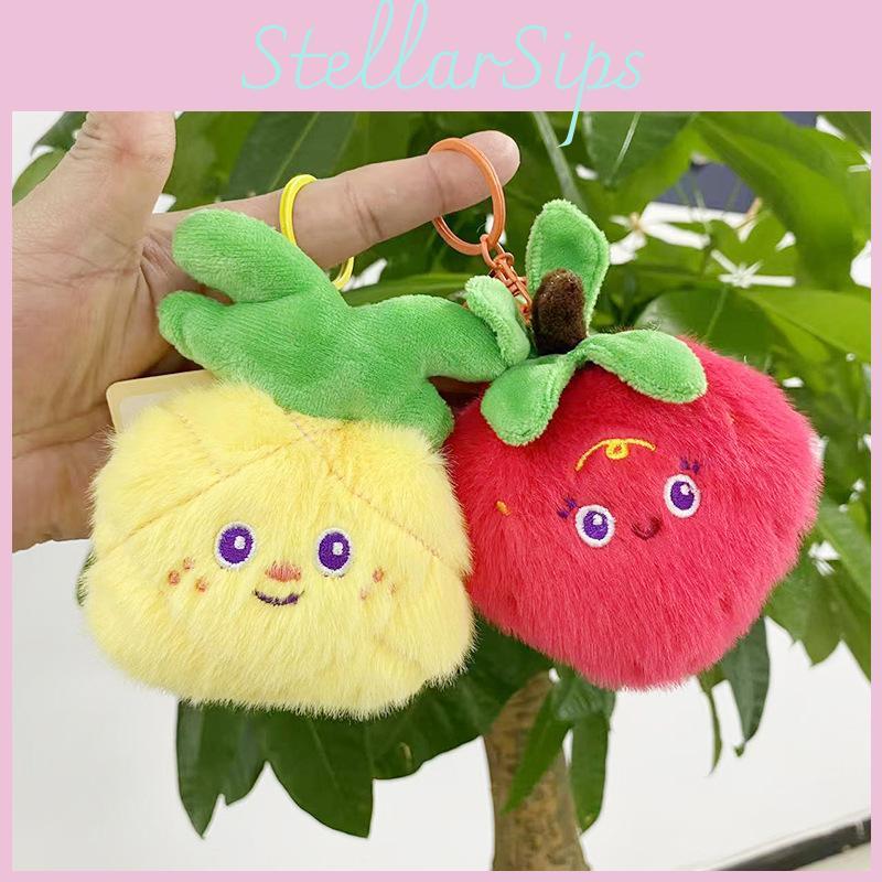 Short Soft Plush Fruit Toys Featuring Watermelon Mango And Pineperfect Collecting For