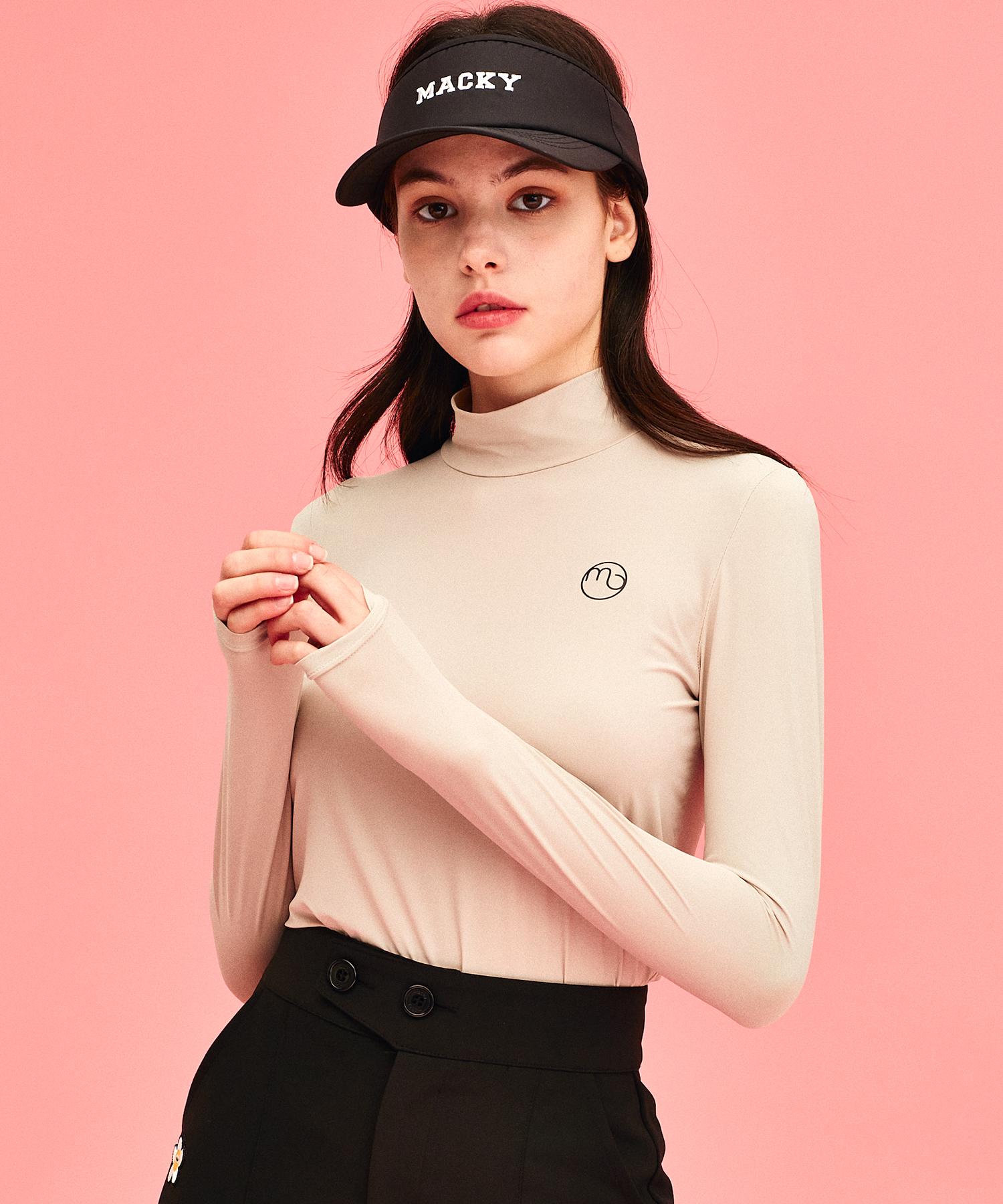 Mackie Cooling Half-Neck Inner T-Shirt Beige 1 Size