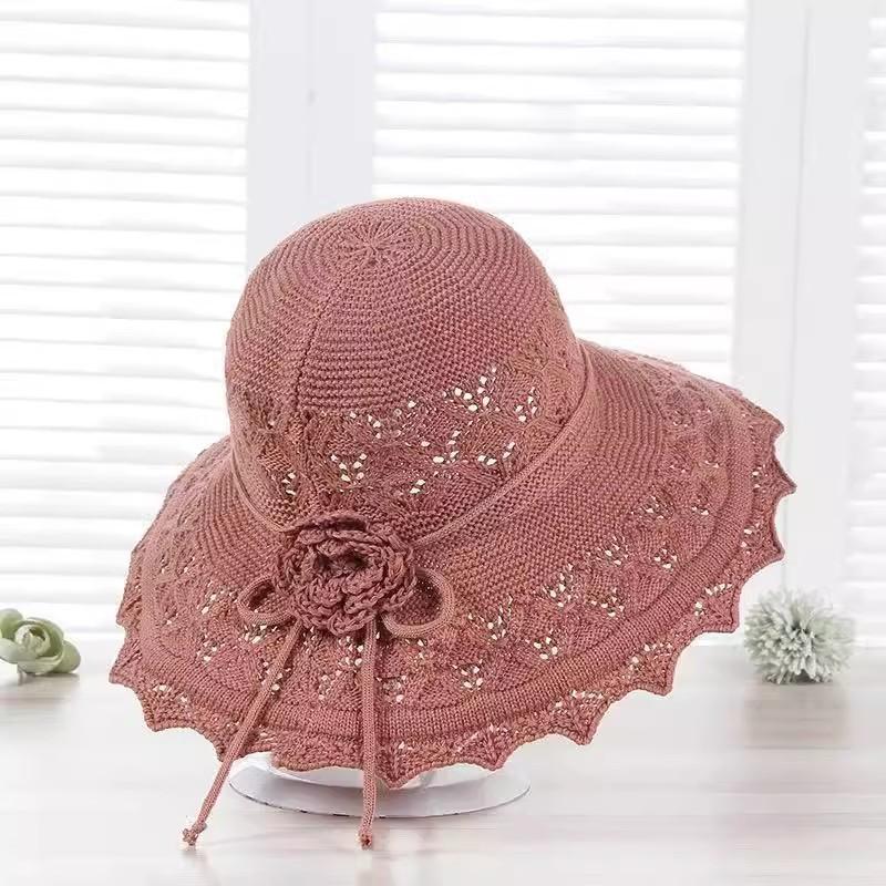 New women's summer sunscreen sun hat foldable outdoor sunshade Korean version big eaves beach mother cool hat basin hat