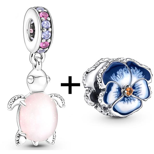 2 teile/los Schildkröte Octopus Vogel Charme Perlen Anhänger Passt Original Diy Armbänder Halsketten Für Frauen Männer Schmuck Geschenk Sonderangebot