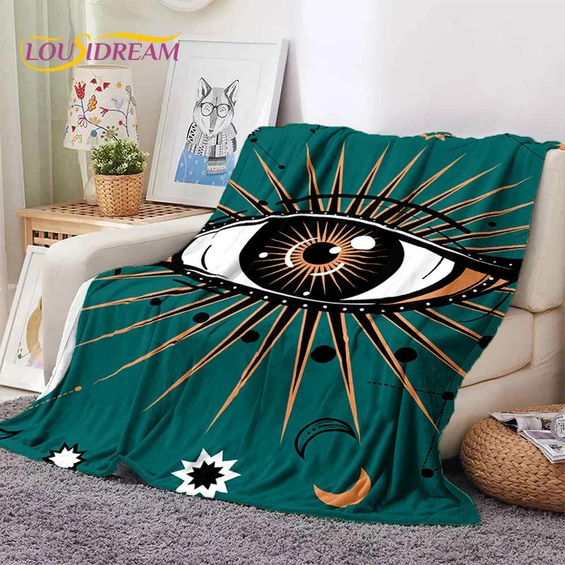 Evil Eye Turkey Blue Nazar Eye of Horus Soft Flannel Blanket for Beds Bedroom Sofa Picnic,Throw Blanket for Outdoor Leisure Gift