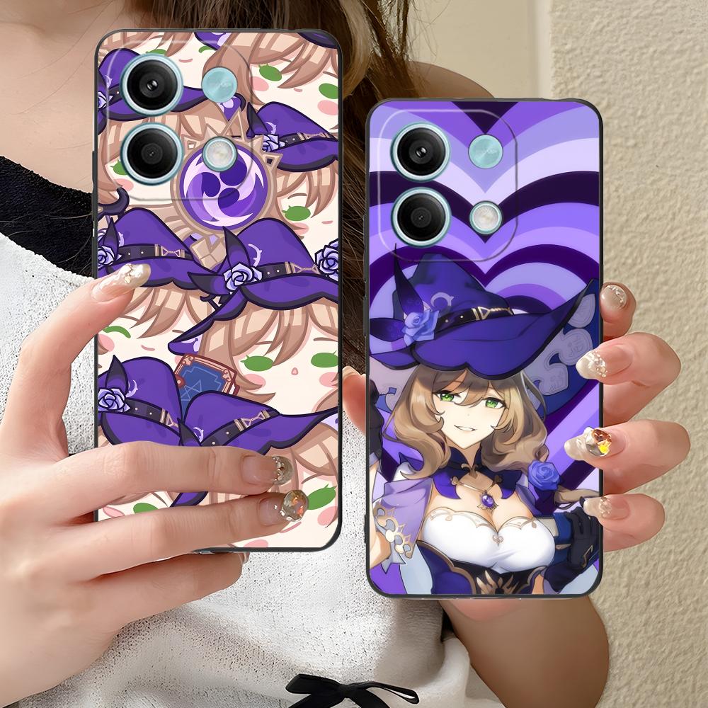 Game GI Lisa Mobile Phone Case for Xiaomi Redmi 15 14 13 12 A5 3 2 1 C Plus 4G 5G Colorful Printing Cover Cover Luxury Pretty