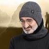 Neck Warm Hat Scarf Set Thick Ear Protection Hat Casual Knitted Beanie Hat  Winter