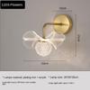 Flower Creative Acrylic Led Wall Lamp Light Luxury Simple Bedroom Bedside Wall Lamp Living Room TV Lamp Wall Decor Light