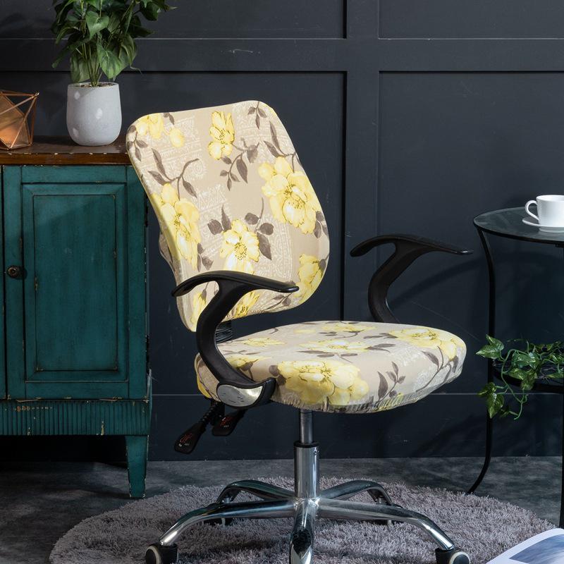 Elegant Elastic Split Chair Cover for Office, Dining, and Computer Chairs