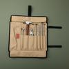 Canvas Tent Peg Bag With Hammer Function Foldable Durable Waterproof Storage Bag For Outdoor Camping Tool