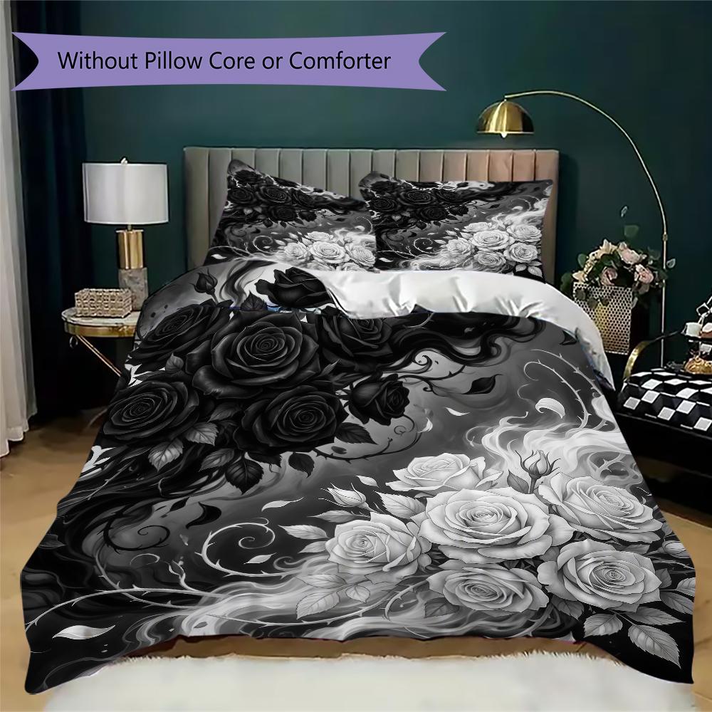 Green Lily Valley Pattern Bedding uilt Set uilt Cover Pillowcase Home Decoration Birthday Gift (1 * duvet cover + 2 * pillowcase without core)