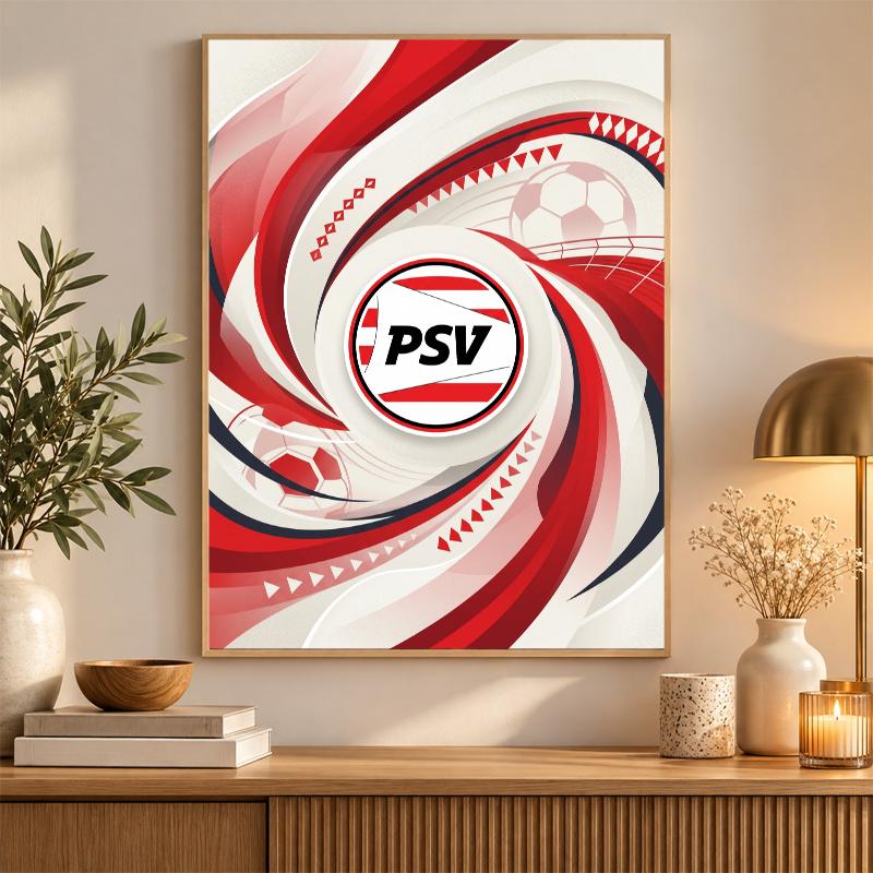 PSV Eindhoven FC Diamond Painting Kit 5D Full Drill DIY Diamond Mosaic Wall Art Home Decor