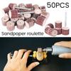 Sanding Grit Flap Polishing Wheels Disc Roulette Dremel Tool Accessories Shutter Impeller Rotary 50PCS Sandpaper For woodworking